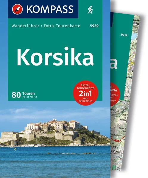 Kompass-Verlag Wanderführer Korsika 2-in-1