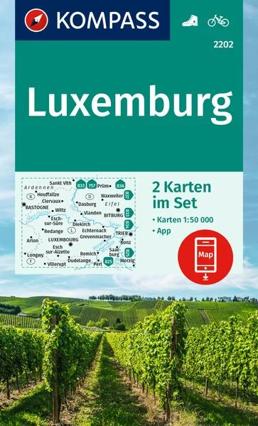 Kompass-Verlag WK 2202 Luxemburg