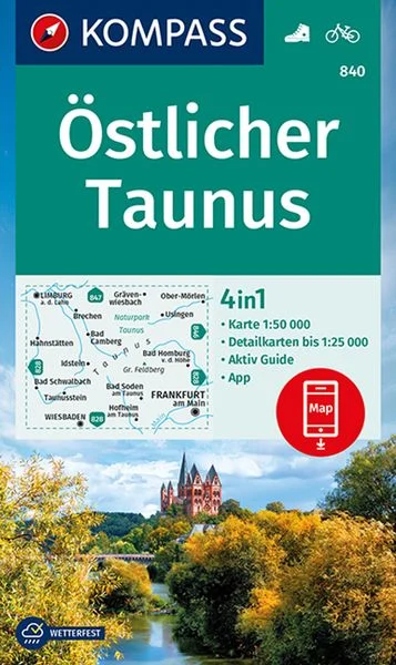 Kompass-Verlag WK 840 - Östlicher Taunus