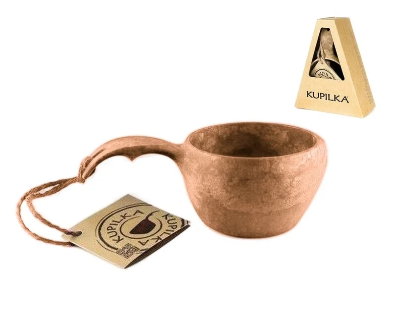 Kupilka 12 Junior Cup Kinderbecher mit Verpackung, braun