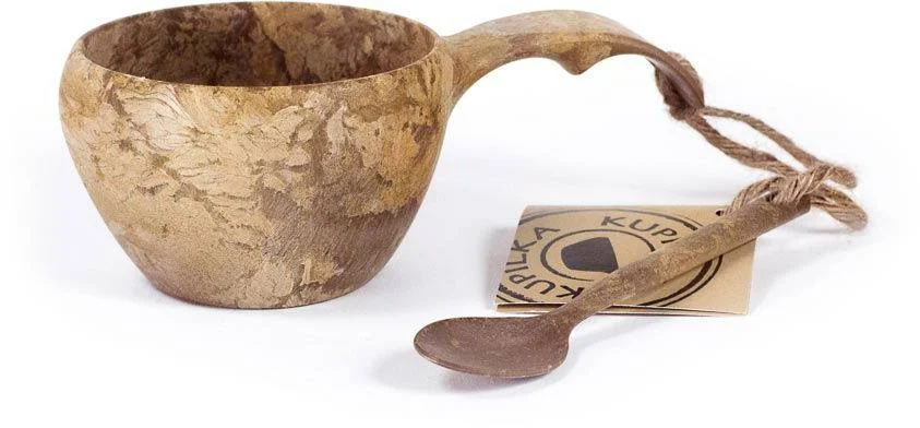Kupilka 21 Classic Cup Becher mit Löffel, braun