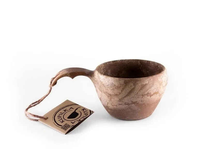 Kupilka, Besteckset mit Becher, 370 ml, braun