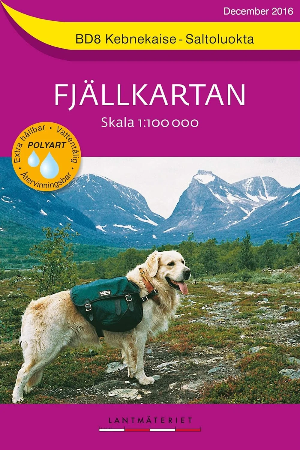 Lantmateriet Fjällkartan BD8 Schweden - Kebnekaise-Saltoluokta 1:100.000