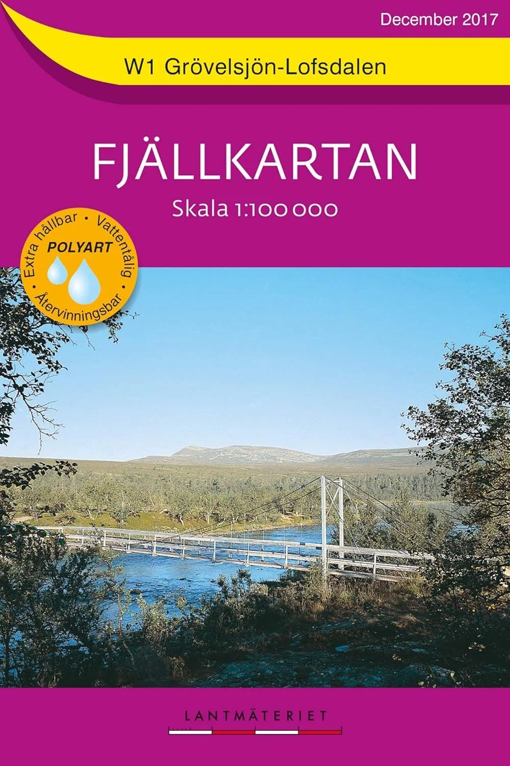 Lantmateriet Fjällkartan W1 Schweden - Grövelsjön, Lofsdalen 1:100.000