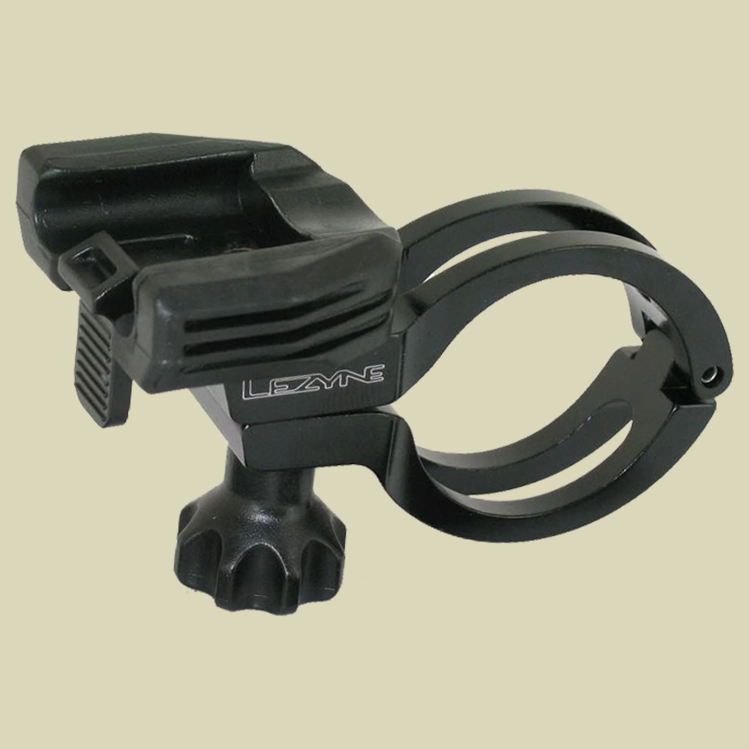 LezyneLenkerhalterung für GPS Computer Durchmesser 31,8 mm Farbe schwarz