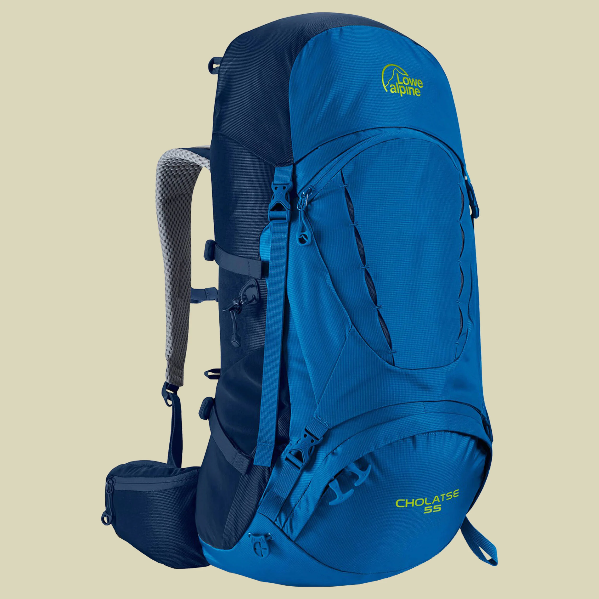 Lowe AlpineCholatse 55 Volumen:55L/Rückenlänge verstellbar 46-51cm Farbe:giro/blue print