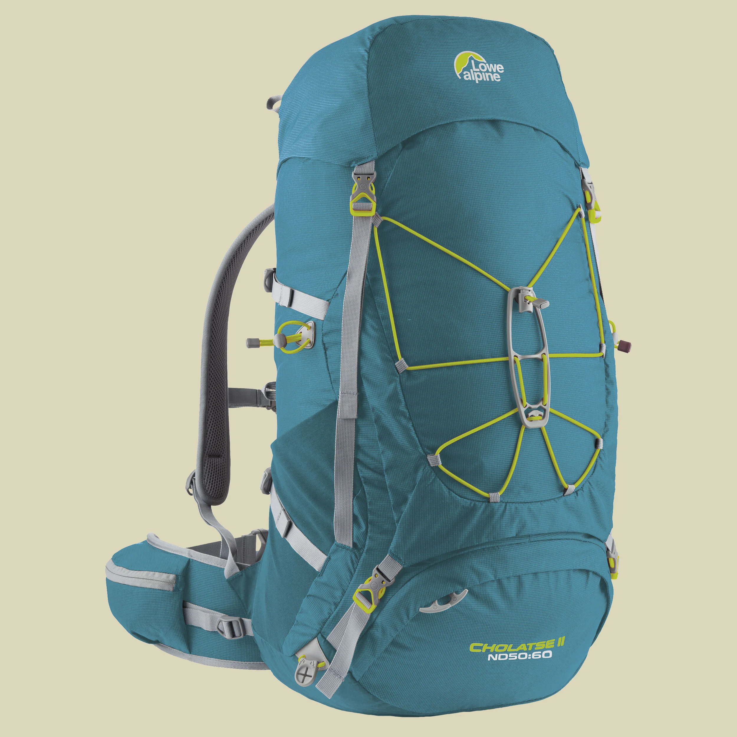 Lowe AlpineCholatse II ND 50:60 Volumen 50 L + 10 l Farbe bluebird/acid