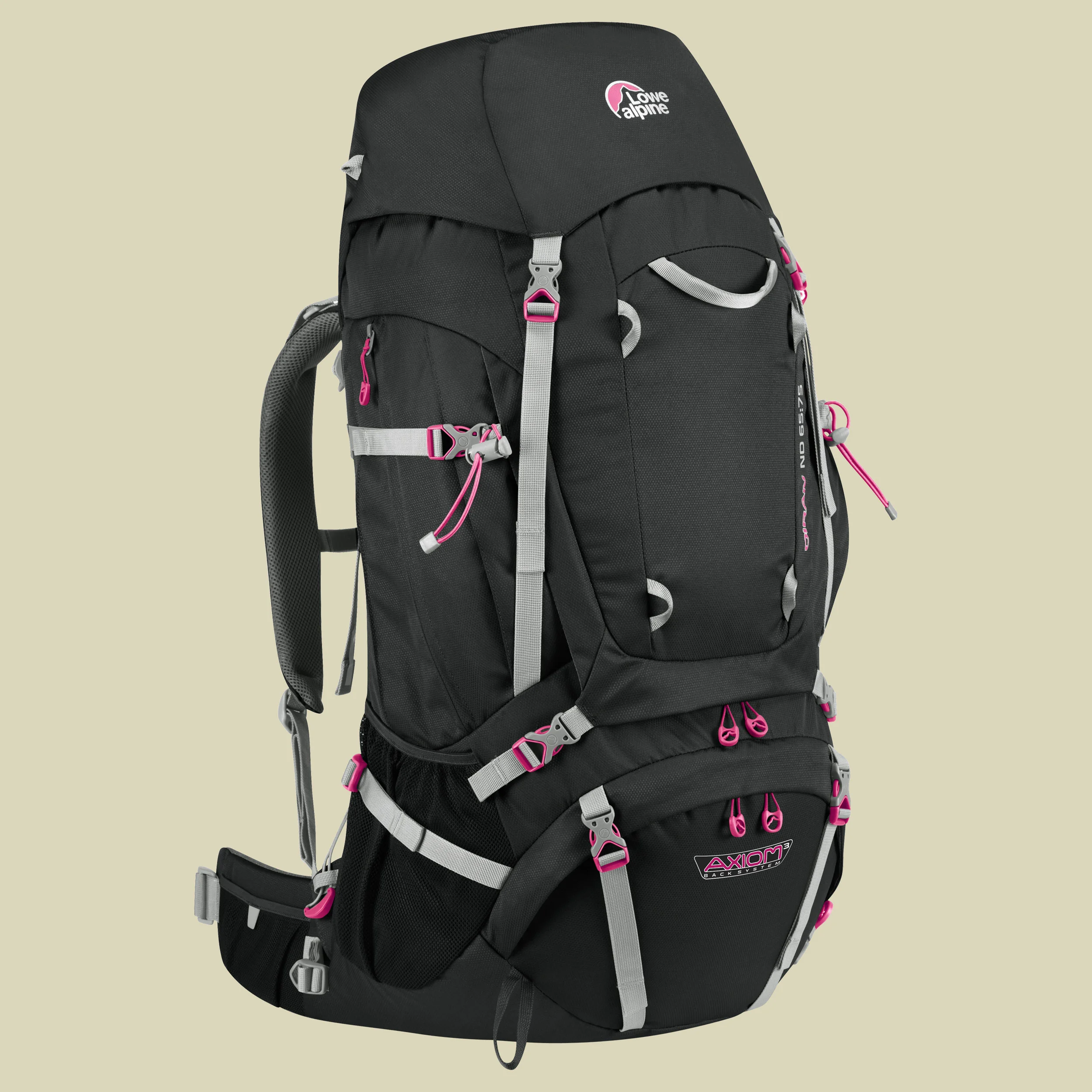 Lowe AlpineDiran ND65:75 Volumen 65 L + 10 L Farbe anthracite/magenta