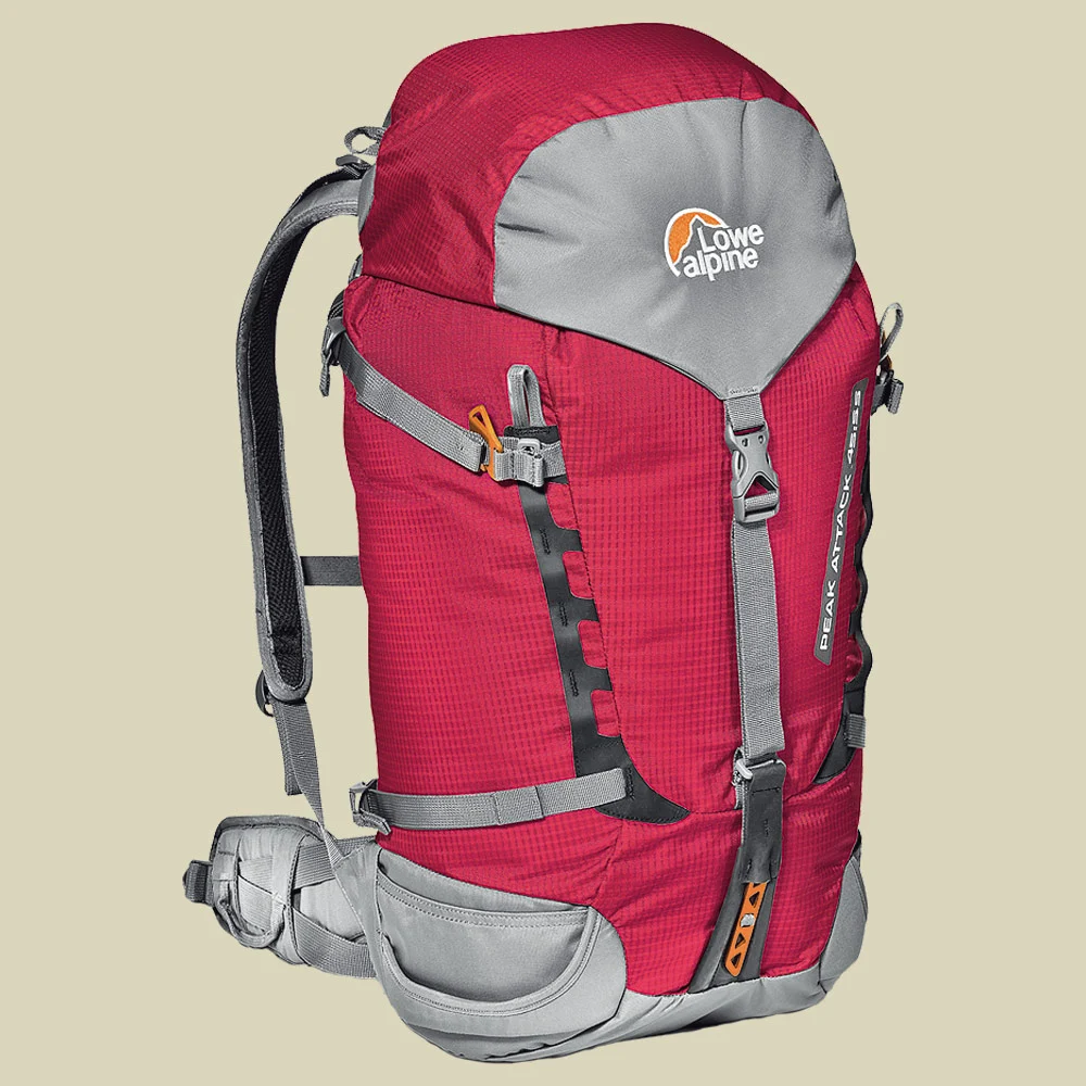 Lowe AlpinePeak Attack 45:55 Volumen 45 + 10 Liter Farbe chilli red