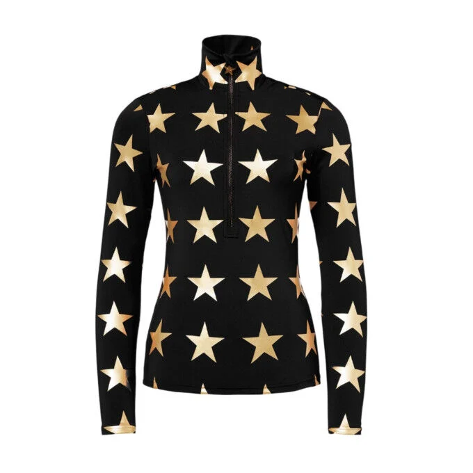 Maglia termica da donna GOLDBERGH LUNARIA - Nero/Oro