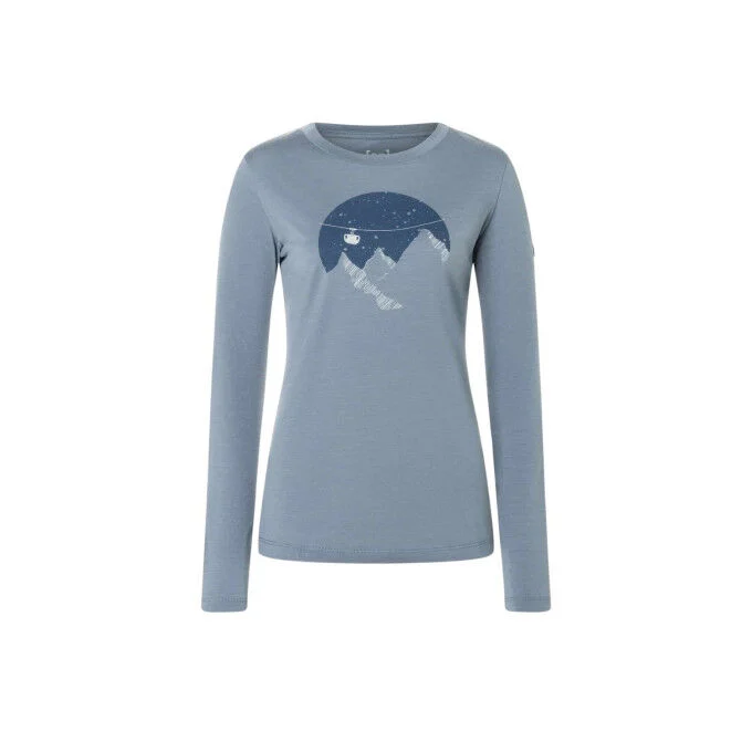 Maglietta da donna a maniche lunghe Super.Natural Gondola - Flint Stone/Various