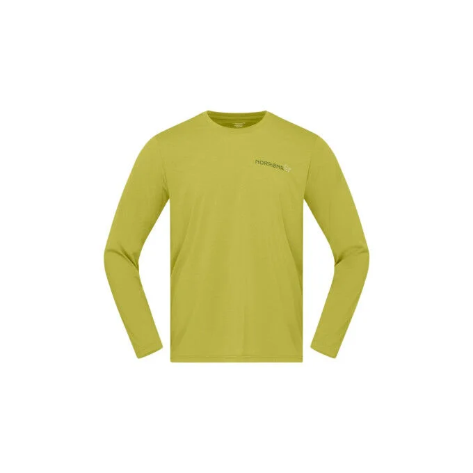 Maglietta da uomo a maniche lunghe Norrona Femund tech - Golden Lime