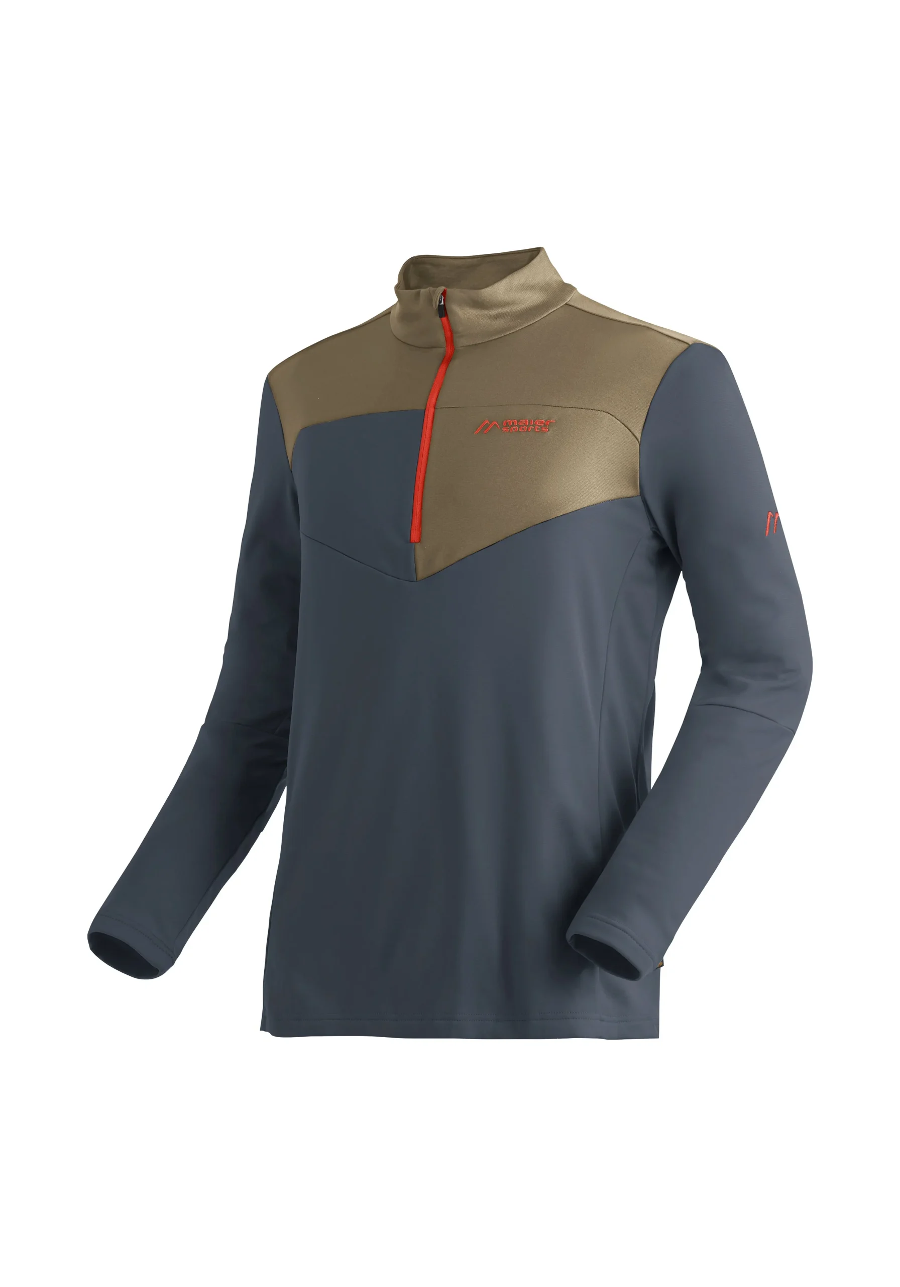 Maier Sports Felian Midlayer Herren Grau Schnell Trocknend