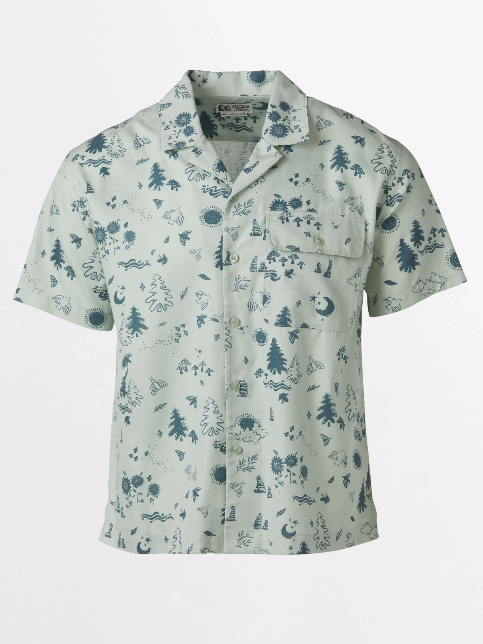 Marmot Muir Camp Novalty SS Frosty Green