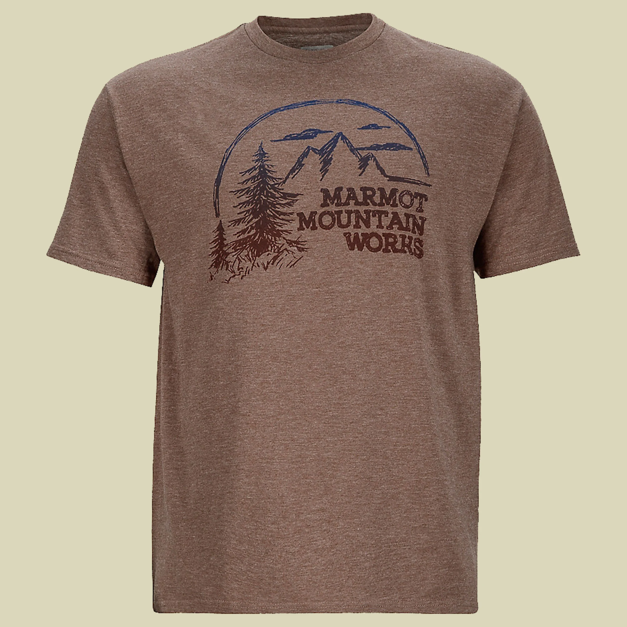 MarmotHalation Tee SS Men Größe S Farbe brown heather