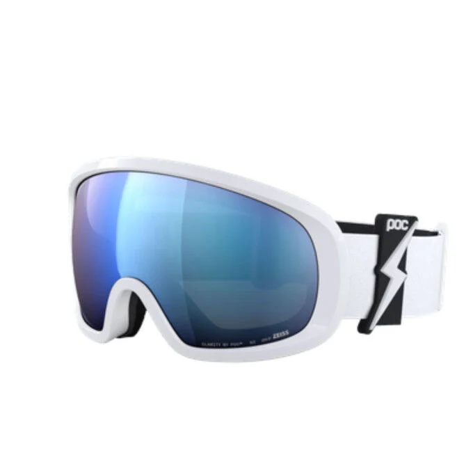 Maschera da sci POC Fovea Mid - Blixten White / Partly Sunny Blue