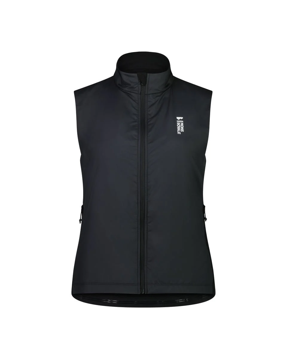 Mons Royale Redwood Merino Air-Con Wind Vest W Black