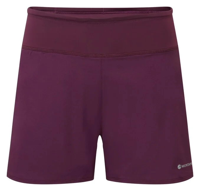 Montane Slipstream 4 Damenshorts, Burgunderrot
