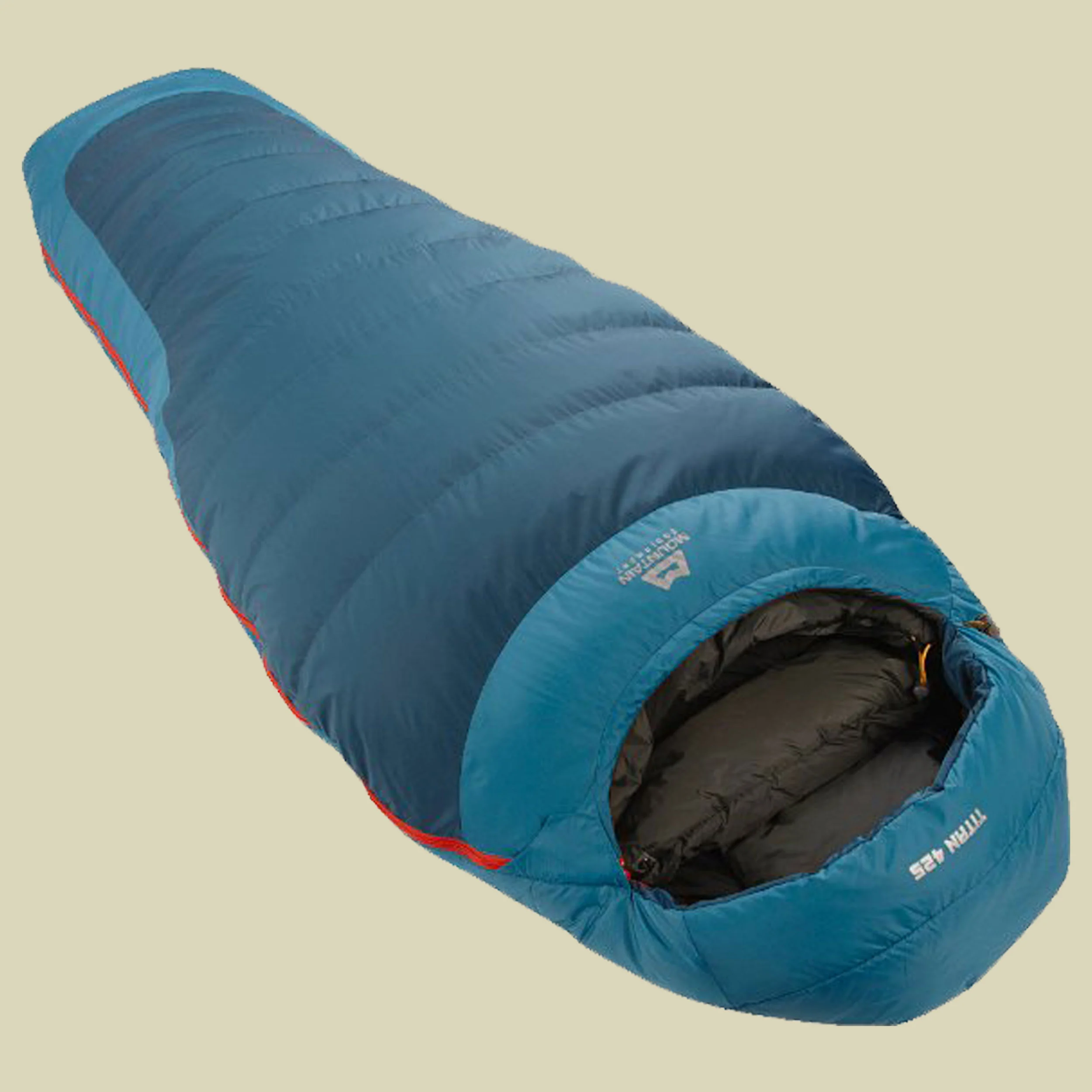 Mountain EquipmentTitan 425 Women bis Körpergröße 175 cm Farbe nautilus, Reißverschluss links