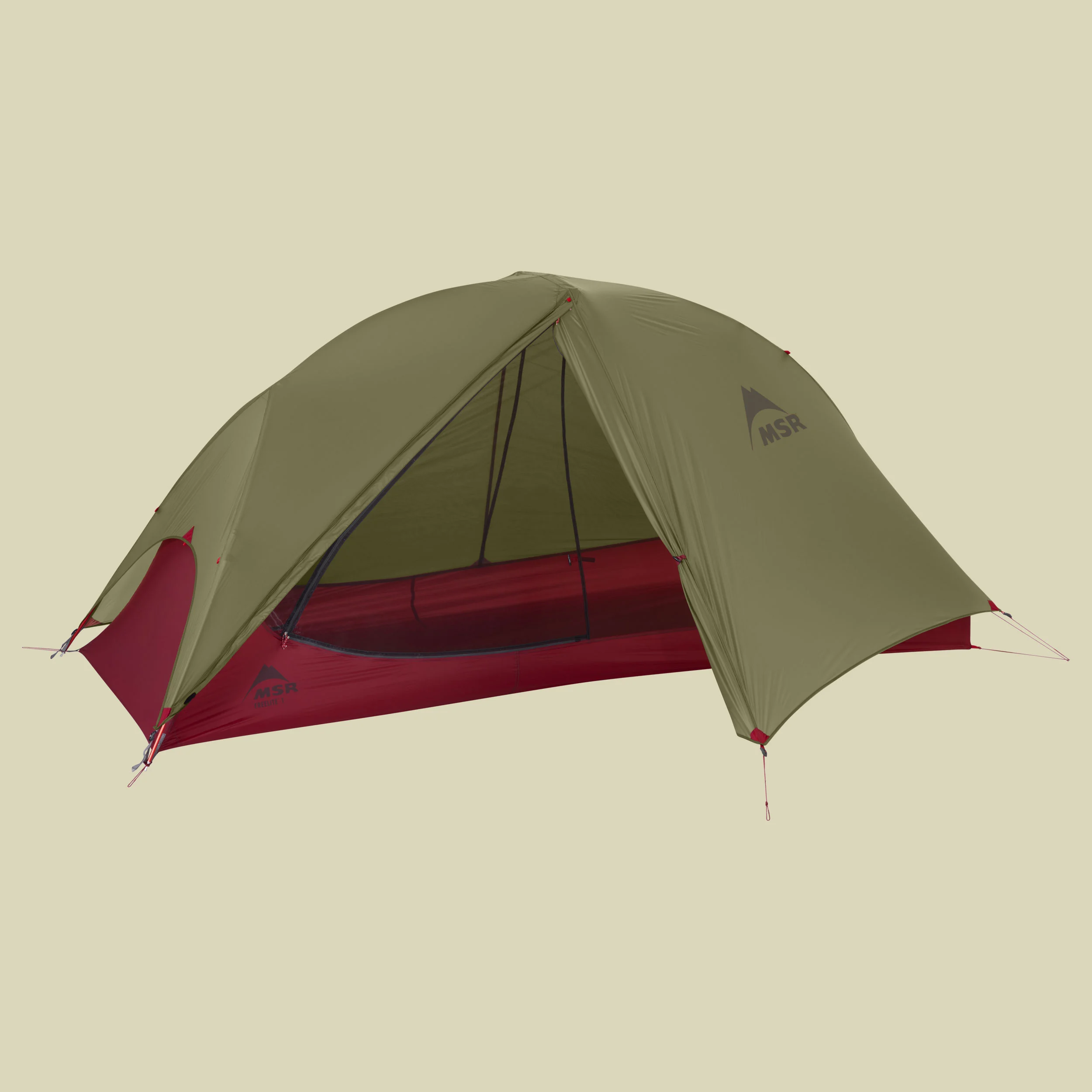 MSRFreeLite 1 Tent V3 1- Personenzelt Farbe: green