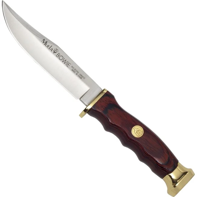 MUELA Feststehendes Messer Holzgr Messingb