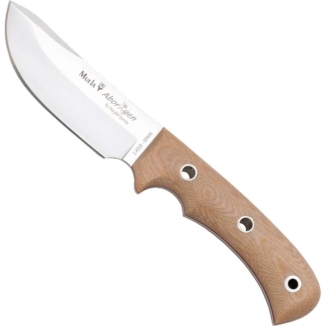 MUELA Messer mit fester Klinge Aborigen Sand