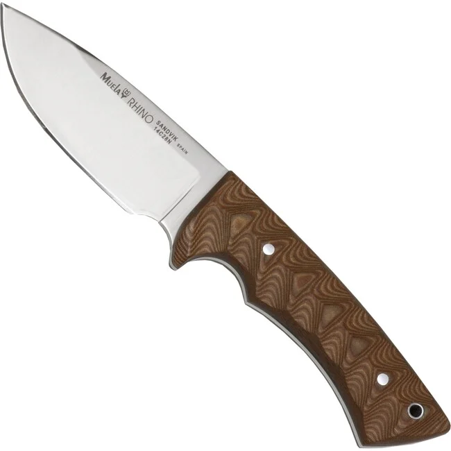 MUELA Rhino Micarta Sand feststehende Klinge Messer