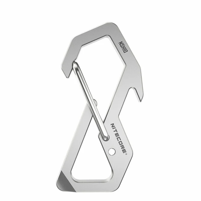 Nitecore NSH10 Multifunktions-Titankarabiner 49mm x 25,5mm x 2,8mm