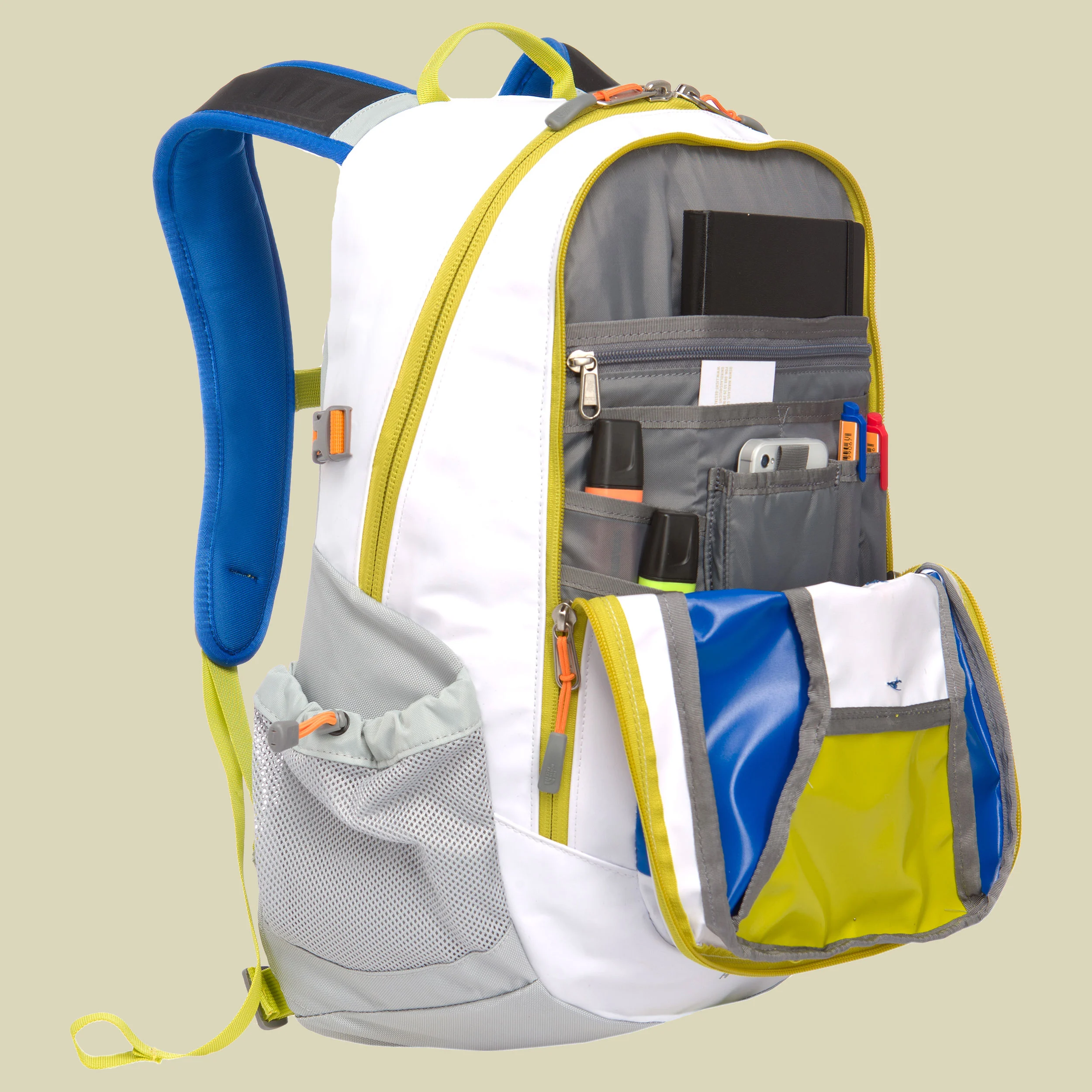 The North FaceBase Camp Hot Shot Volumen 30 Farbe white- citronelle green