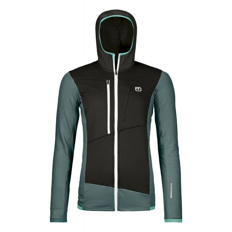 Ortovox Fleece Grid Hoody - Merino Fleecejacke - Damen | Hardloop