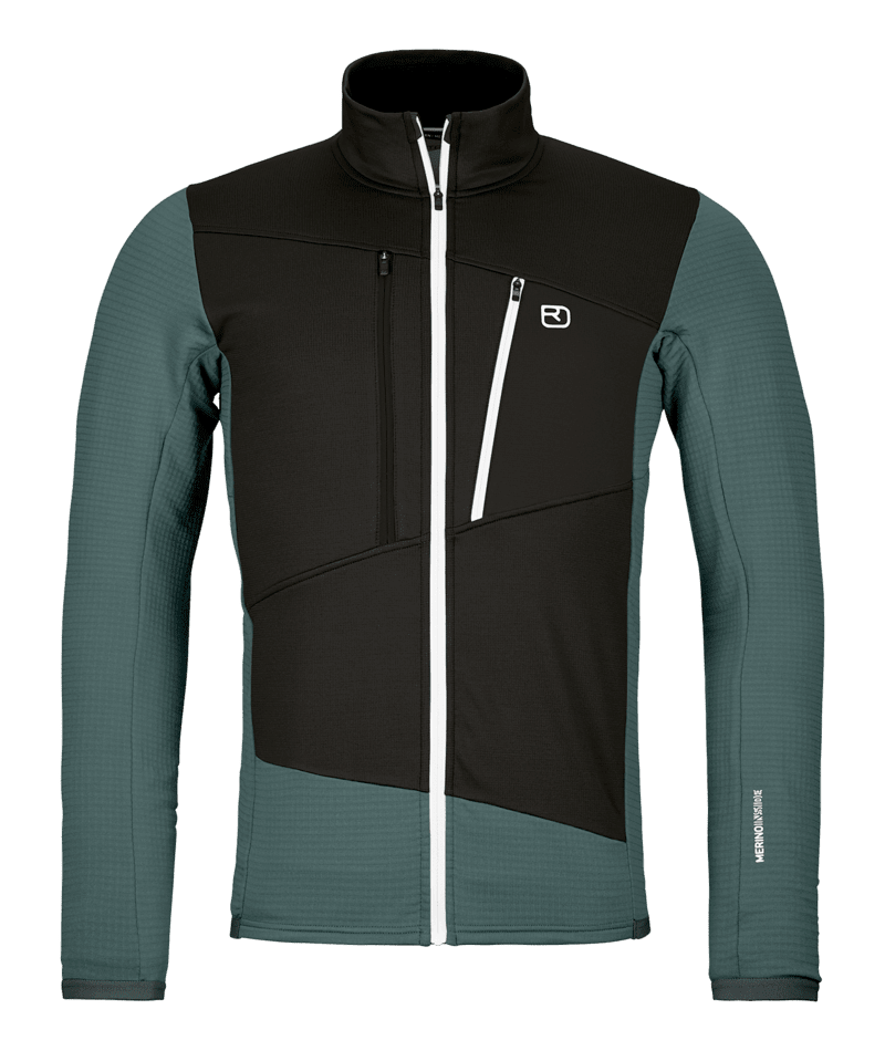 Ortovox Fleece Grid Jacket Dark Arctic Grey