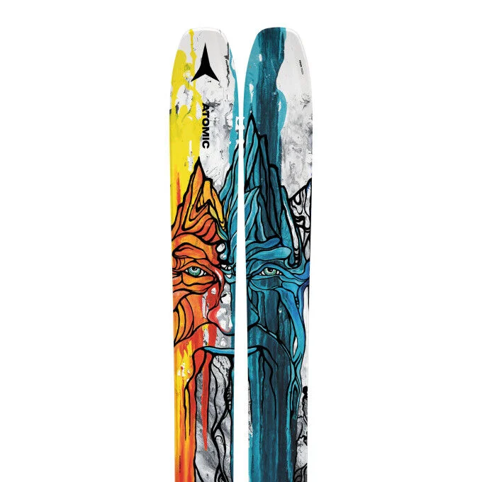 Pack de skis Atomic BENT CHETLER 120 BLUE/YELLOW + fix