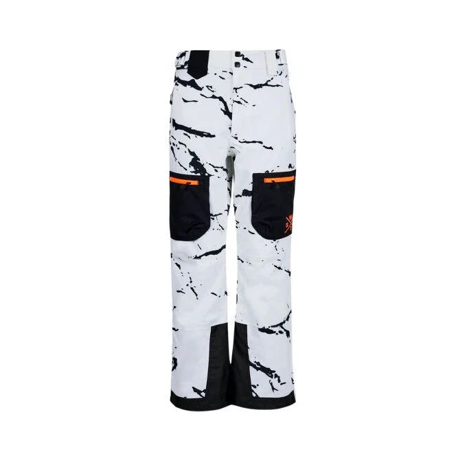 Pantaloni da sci da uomo Watts X-Jib - Minimal Camo White
