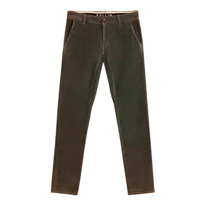 Pantaloni in velluto da uomo Pull-in Dening Chino - Kaki