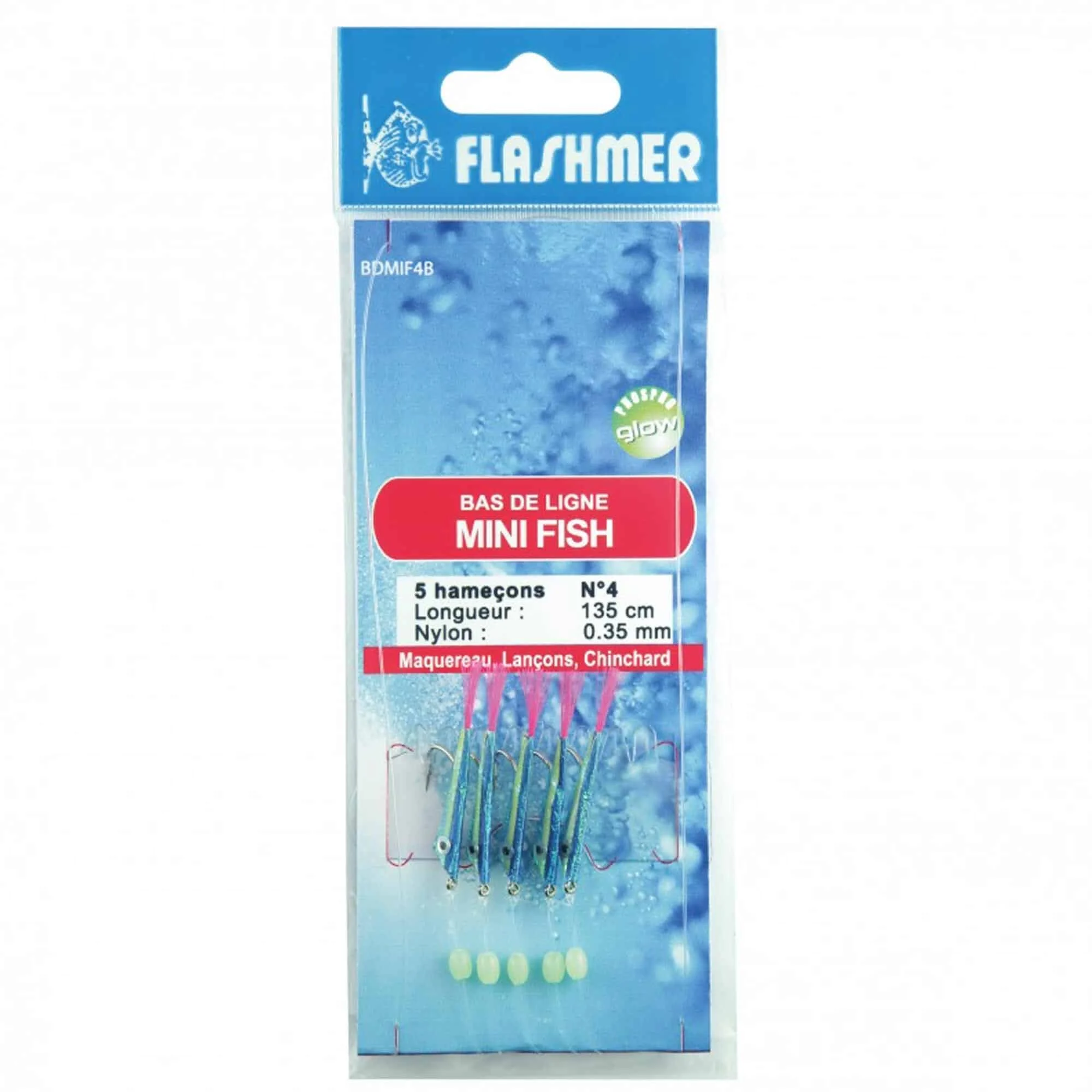 Pasternostermontage Vorfach Mini Fish 5 Haken Nr. 4