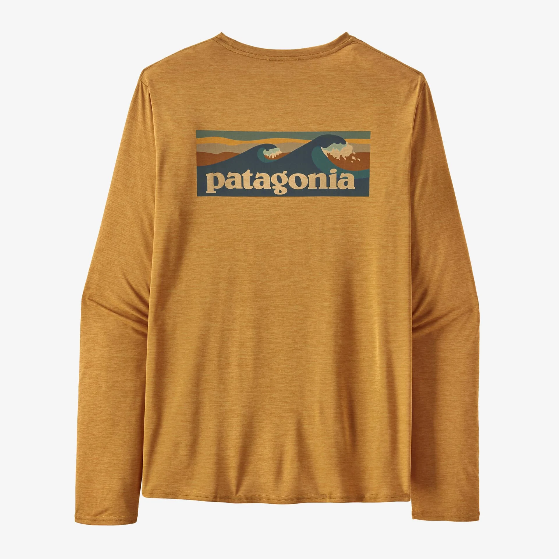 Patagonia Long Sleeved Capilene Cool Daily Graphic Shirt Pufferfish Gold
