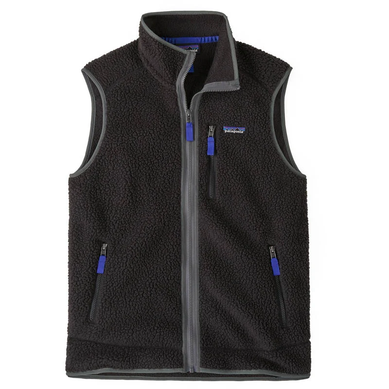 Patagonia Men Retro Pile Vest Black w/Forge Grey