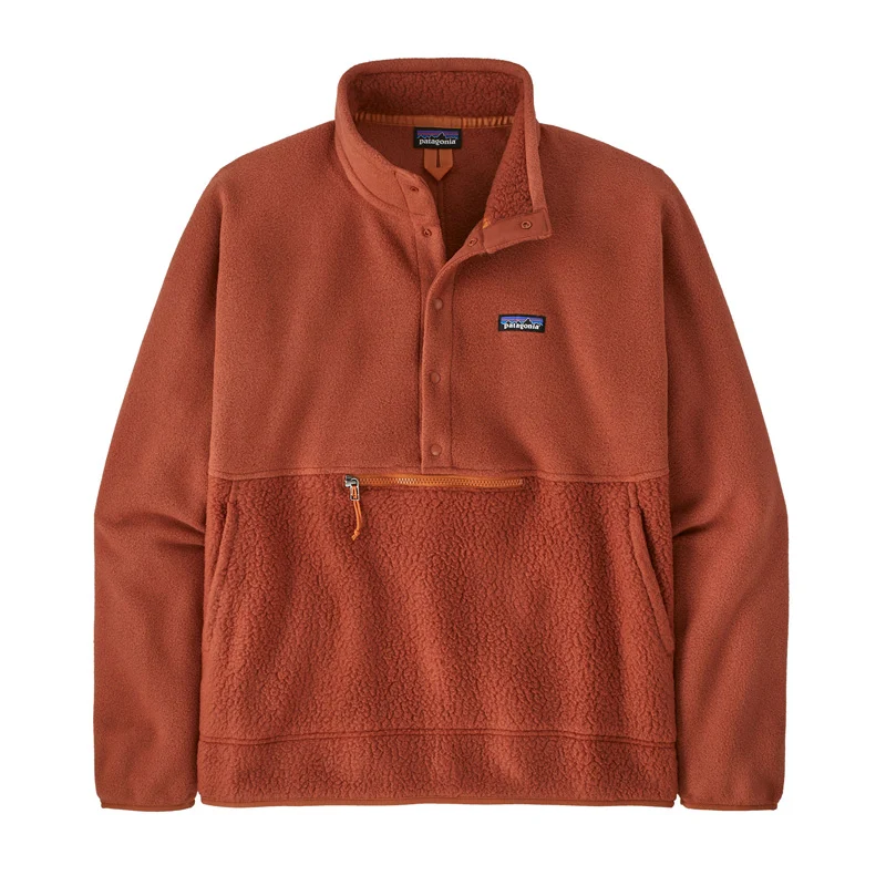 Patagonia Mens Retro Pile 1/2 Snap P/O Burnished Red (Auslaufware)