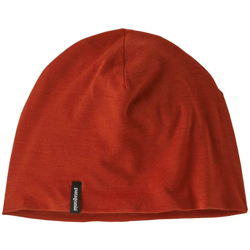 Patagonia Overlook Merino Wool Liner Beanie Amanita Red