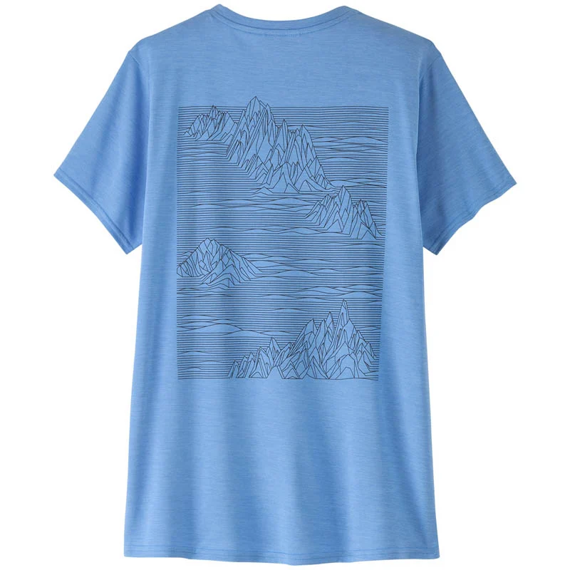 Patagonia Women Cap Cool Daily Graphic Shirt Strataspire Abunda Blu X-Dye (Auslaufware)