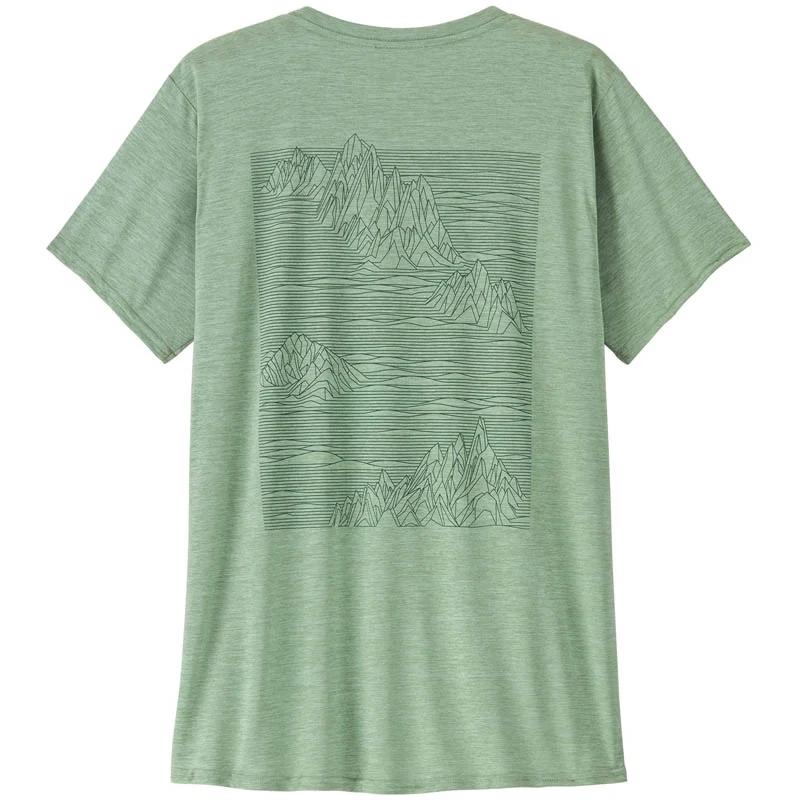 Patagonia Women Cap Cool Daily Graphic Shirt Strataspire: Ellwood Green X-Dye
