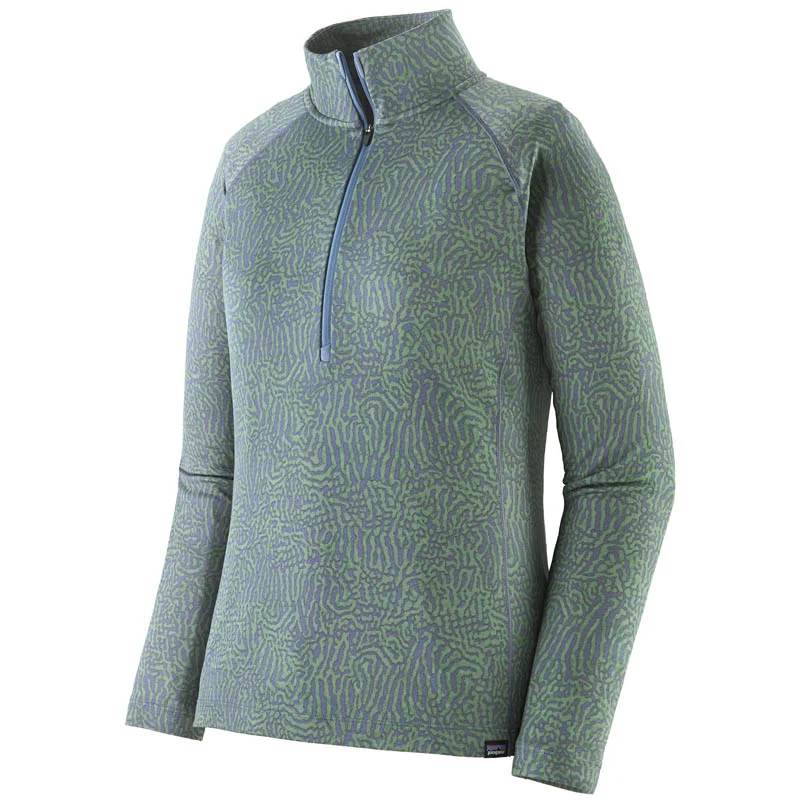 Patagonia Women Cap MW Zip Neck Sea Run: Barnacle Blue