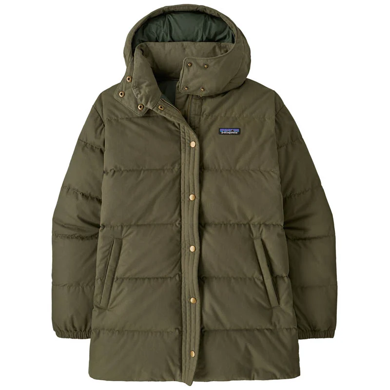 Patagonia Women Cotton Down Parka Basin Green
