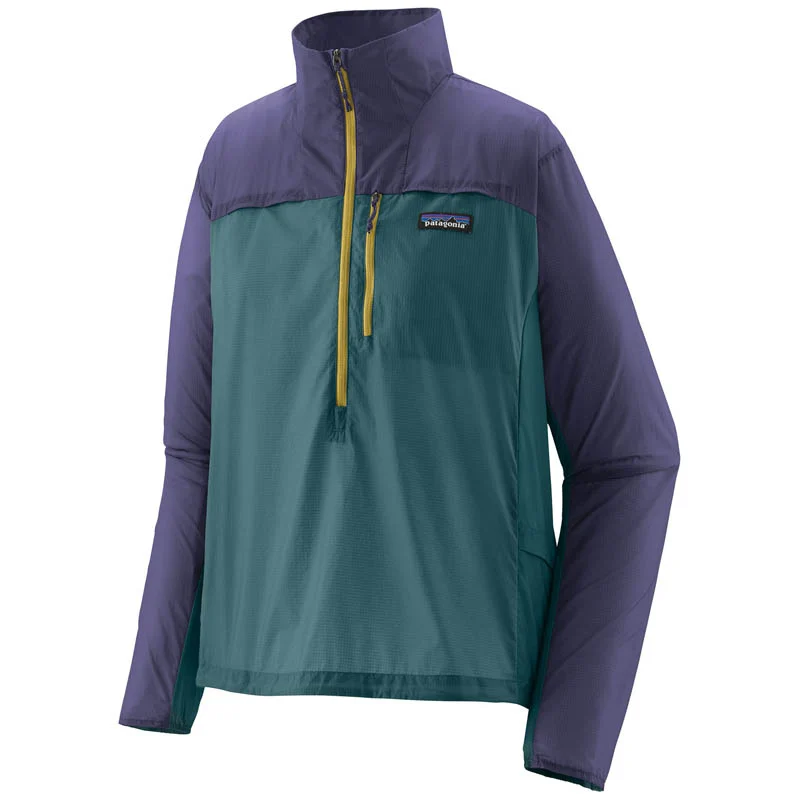 Patagonia Women Houdini Stash 1/2 Zip P/O Wetland Blue w/Solstice Purple (Auslaufware)