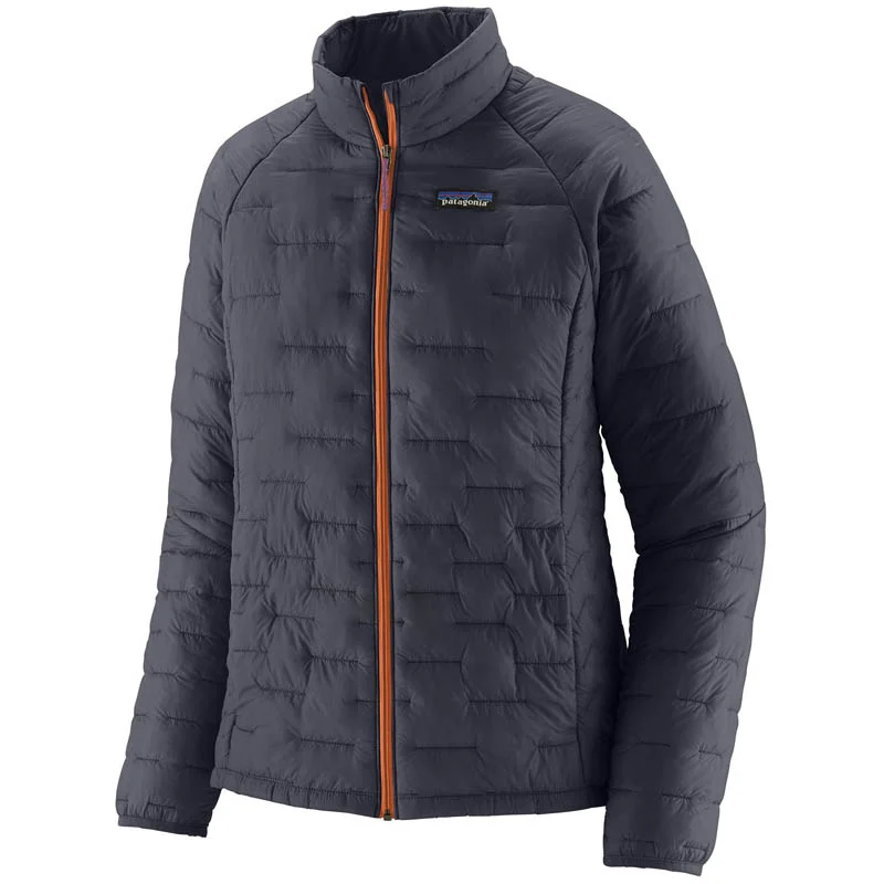 Patagonia Women Micro Puff Jacket Smolder Blue w/P6 Blue