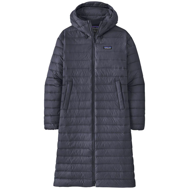 Patagonia Women Recycled Down Sweater Parka Sunken Blue