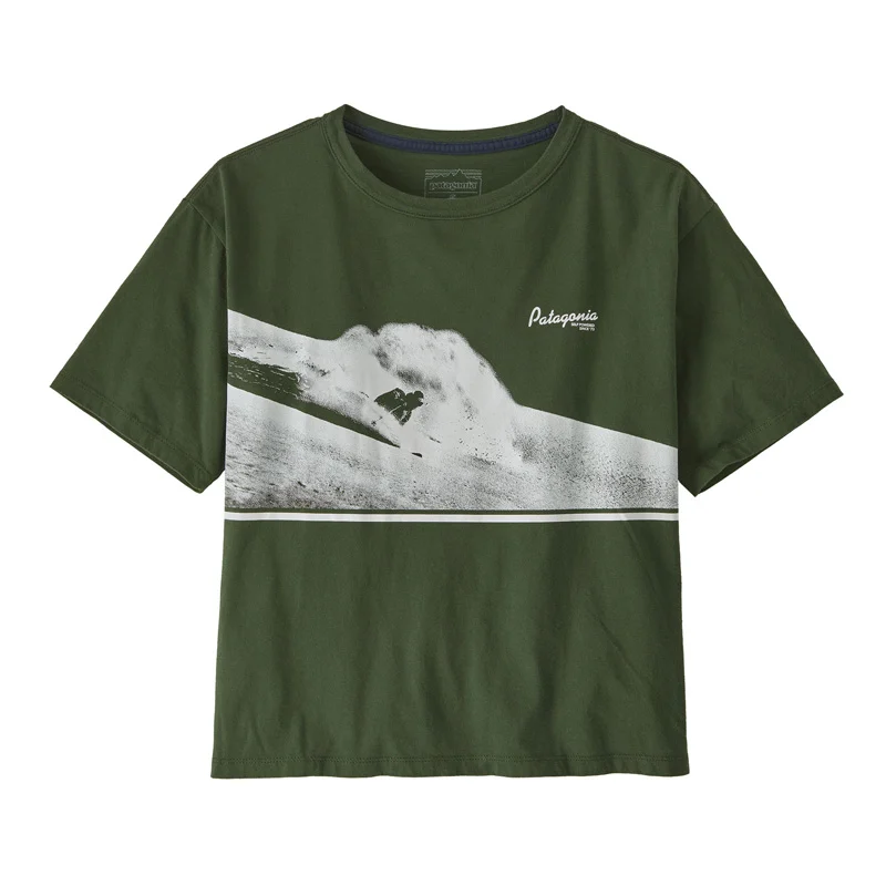 Patagonia Womens Cloudcarver Easy Cut Organic T-Shirt Torrey Pine Green (Auslaufware)