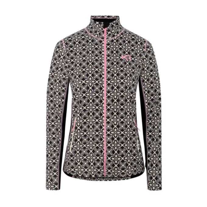 Pile da donna con zip KARI TRAA Thalena - Nero