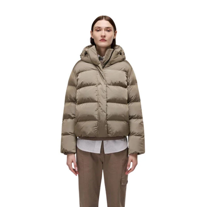 Piumino con cappuccio da donna Napapijri A-Glane 1 - Fallen Rock N1T