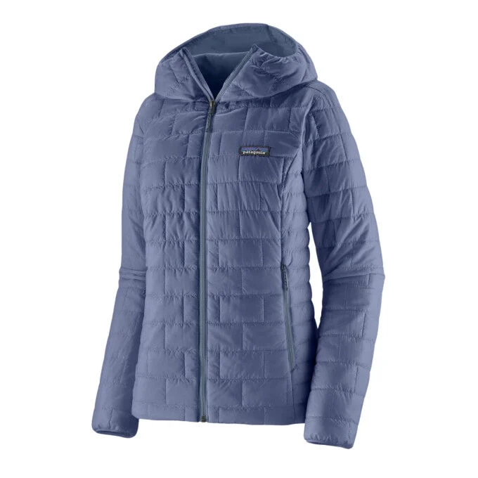 Piumino con cappuccio da donna Patagonia Nano Puff - Current Blue